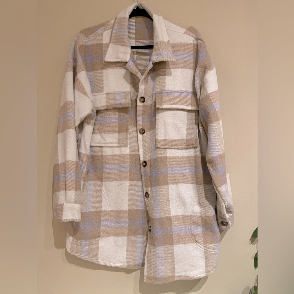 Shacket Soft, Cozy, Button Down Shacket. Two Ches… - image 1